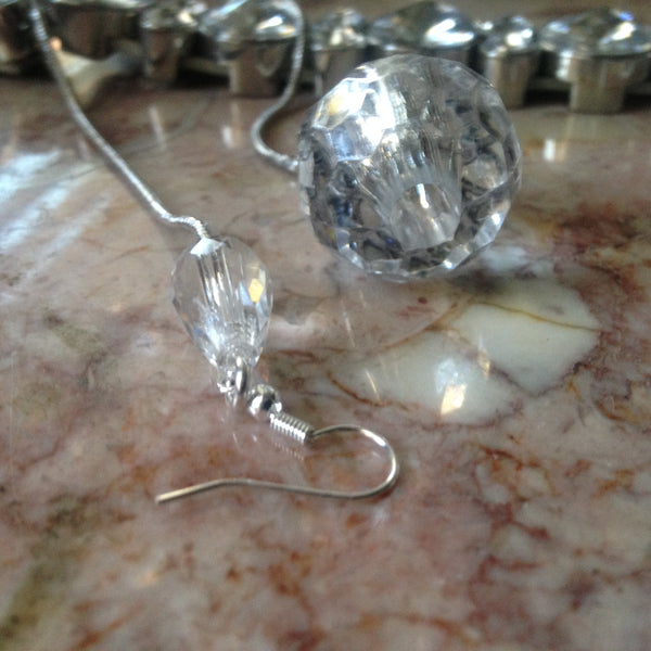 earrings crystal style snake rope.
